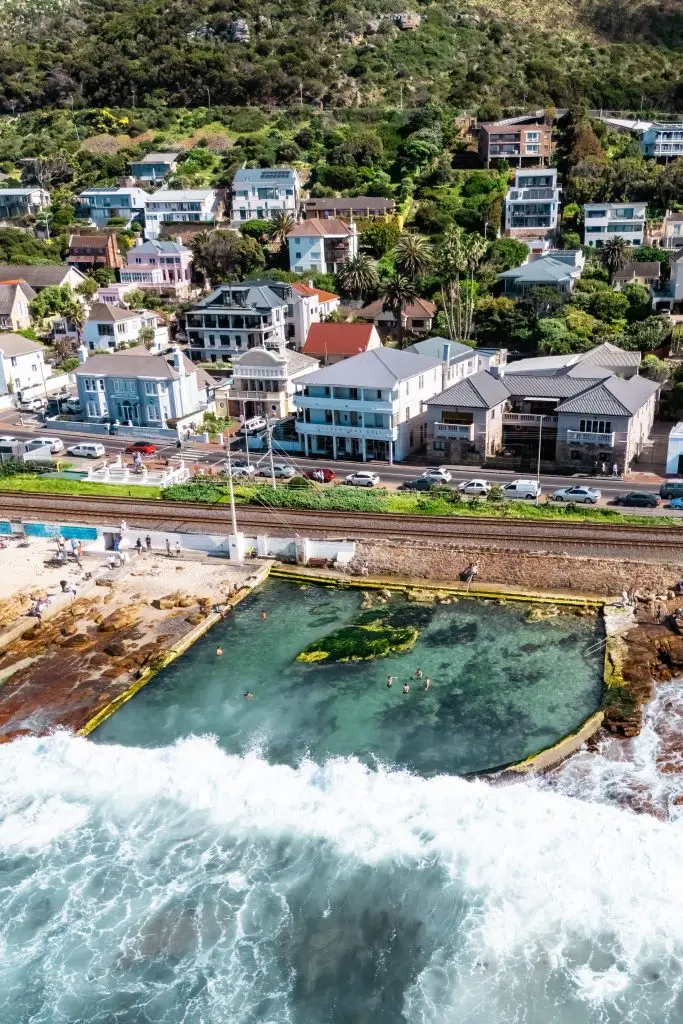 St James Tidal Pool on the False Bay coastline near Bliss Seaside Apartment in Kalk Bay.